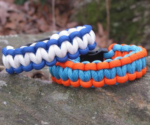 Two Color Paracord Bracelets