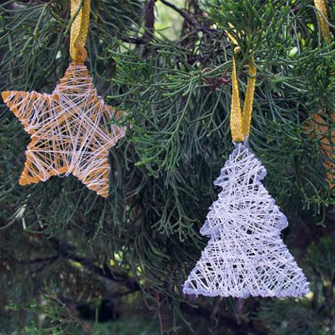 Simple holiday ornaments