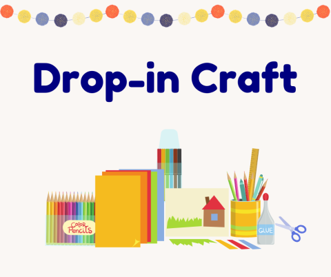 drop in craft with craft supplies
