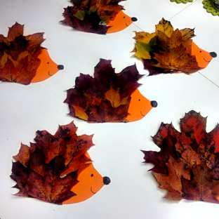 leaf hedgehogs