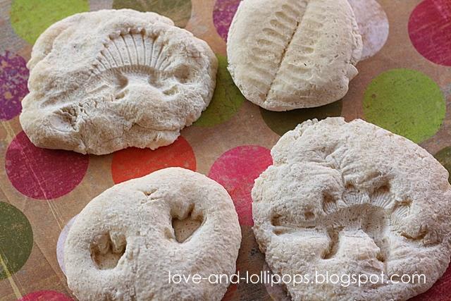 salt dough fossils