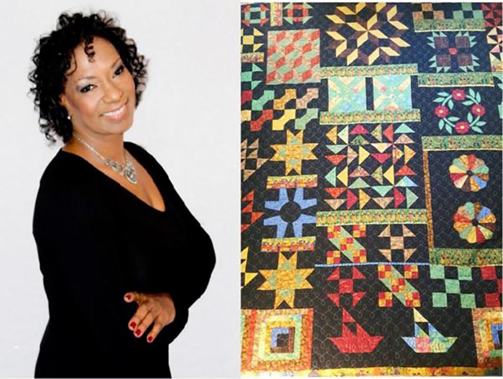 Connie Martin with Quilt 