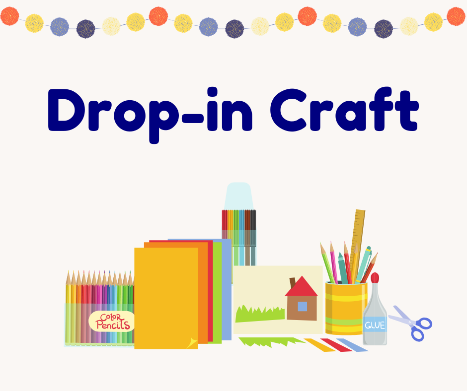 drop in craft with craft supplies